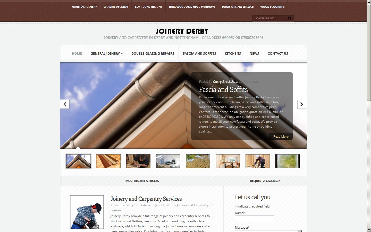 Joinery Derby Website
