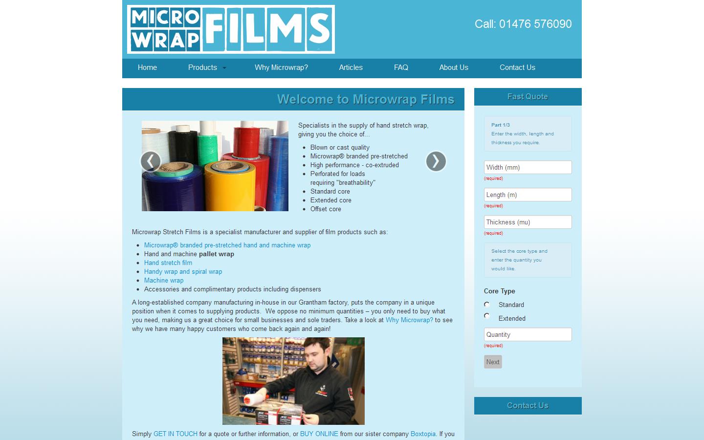 Microwrap Films Website