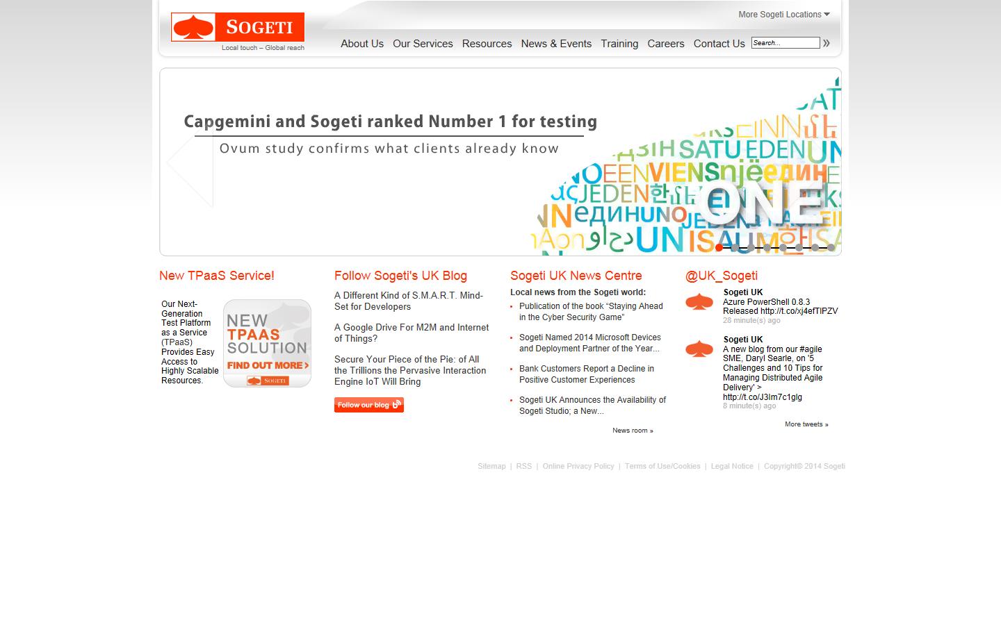 Sogeti UK Website