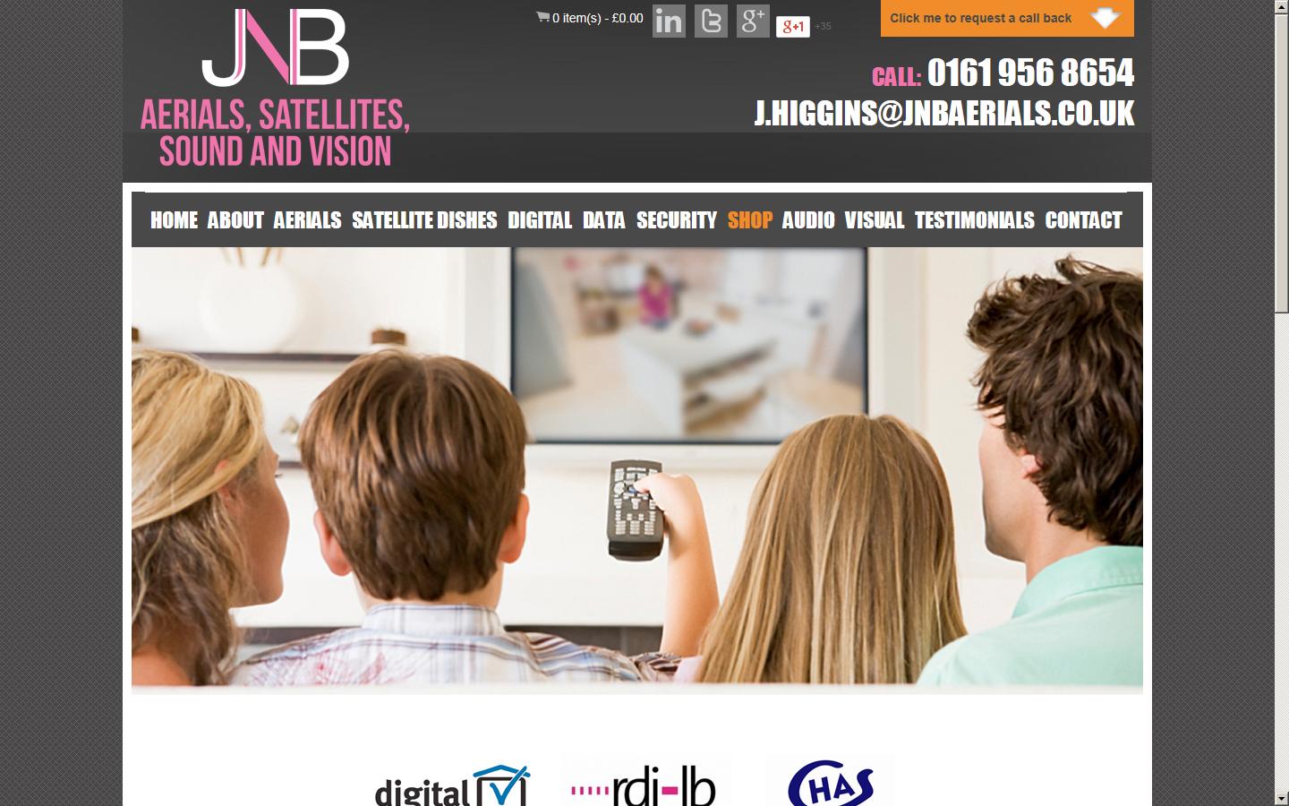 JNB Aerials & Satellites Website