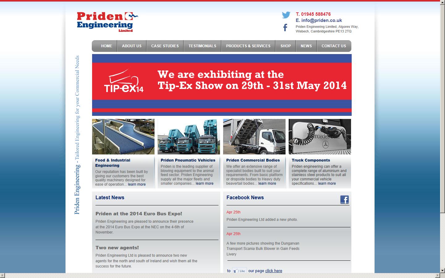 Priden Engineering Website