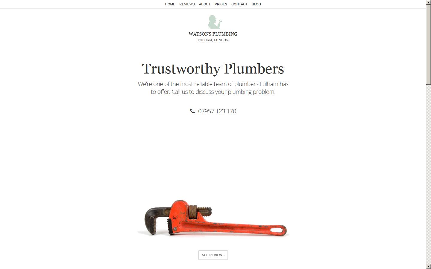 Watsons Plumbing Website