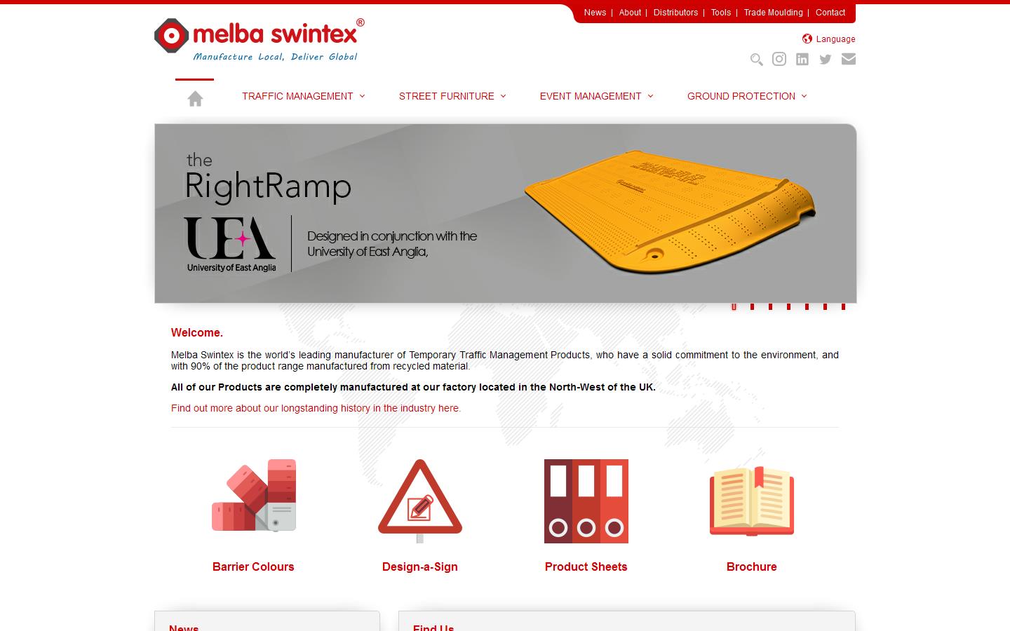 Melba Swintex Website