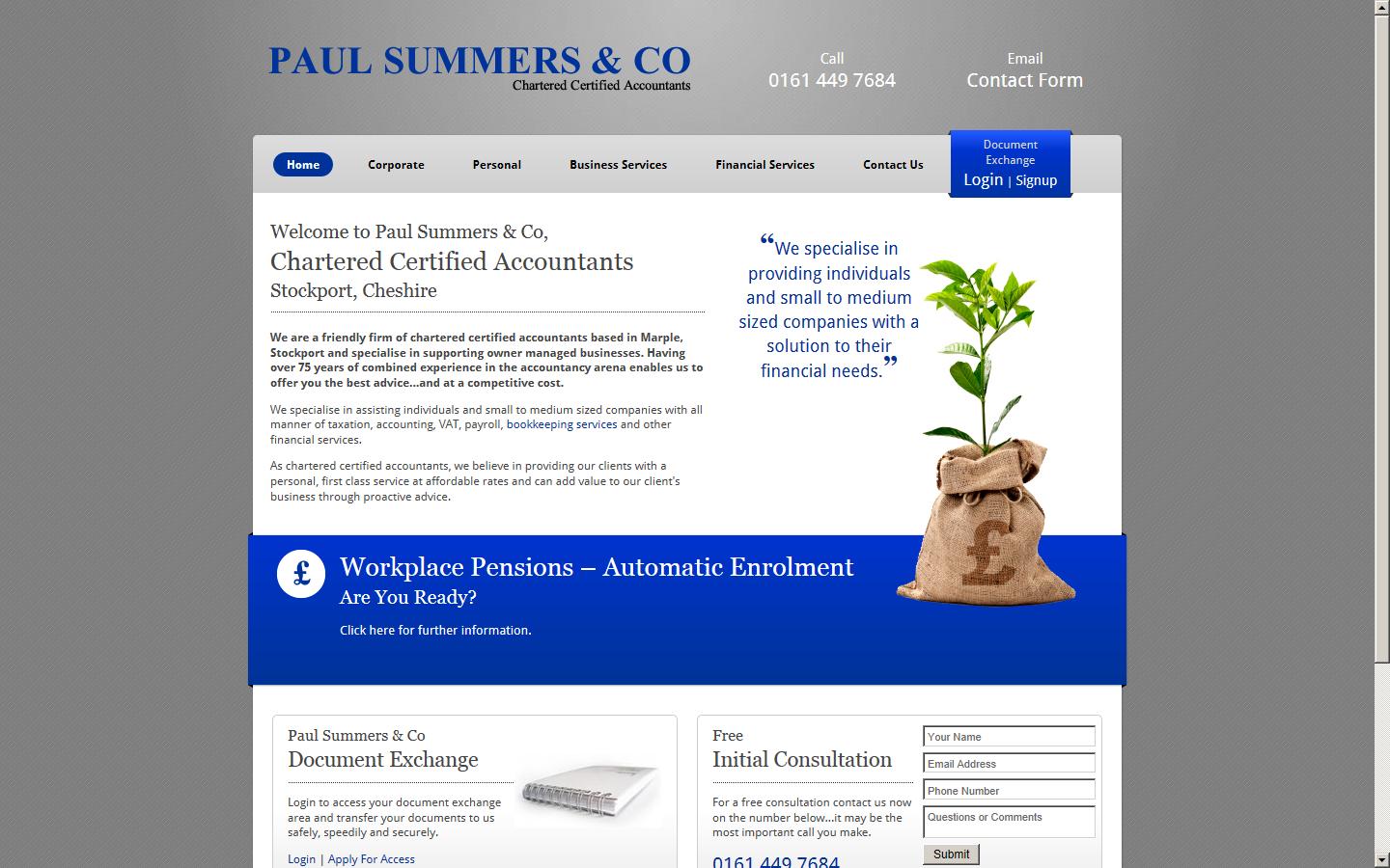Paul Summers & Co Website