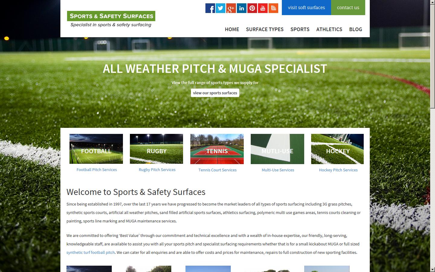 Sports & Safety Surfaces Website
