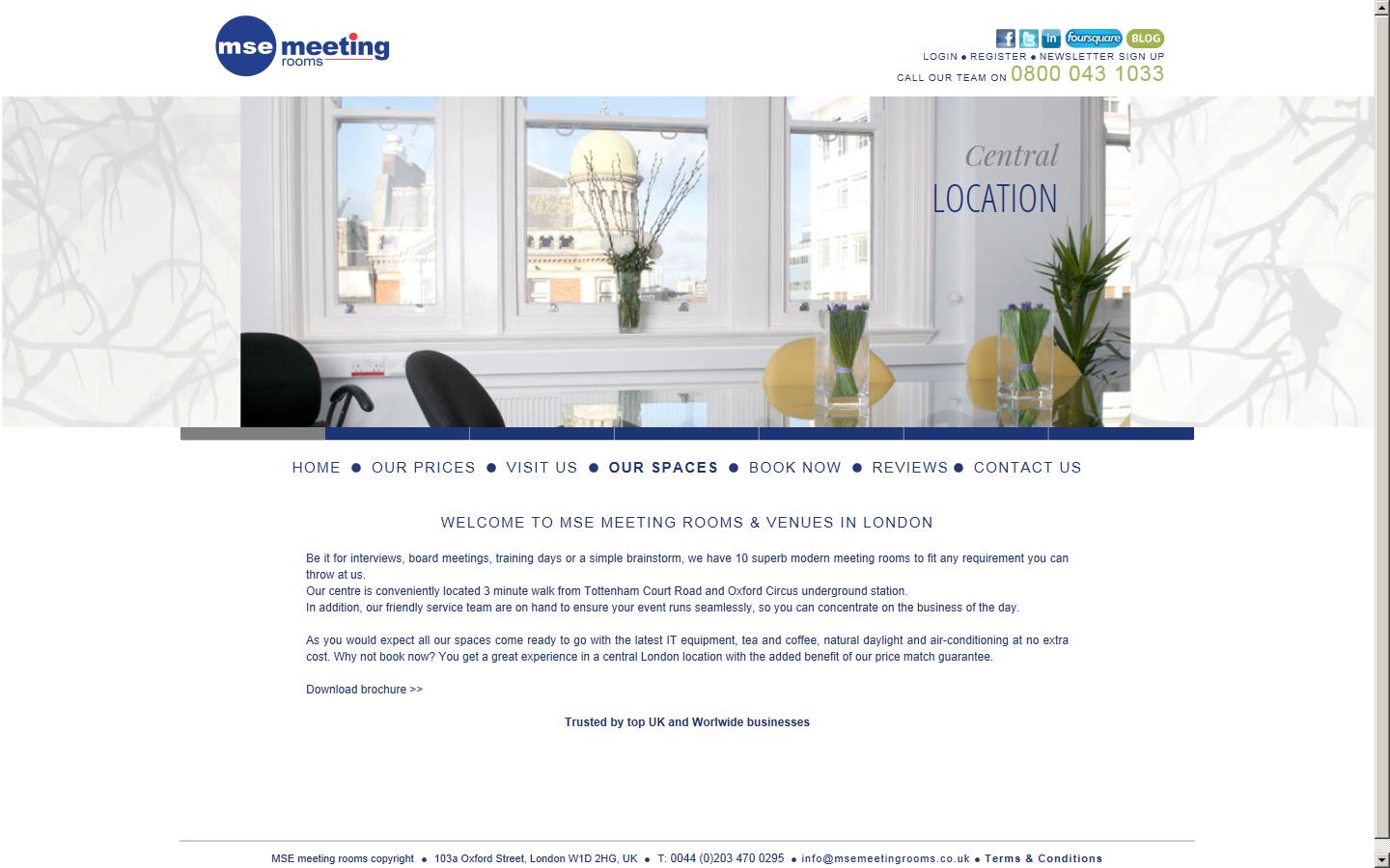 MSE Meeting Rooms & Venues  Website