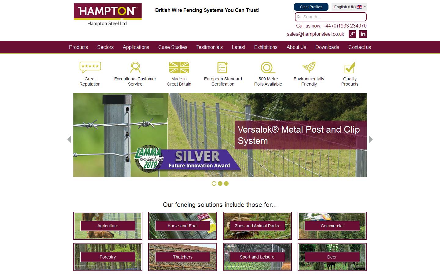 Hampton Steel Website