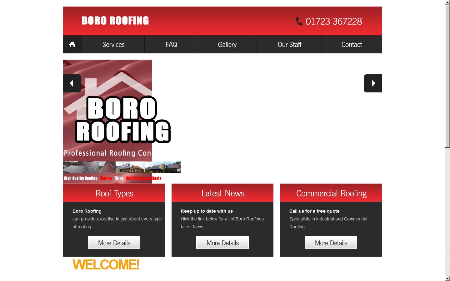 Boro Roofing Website