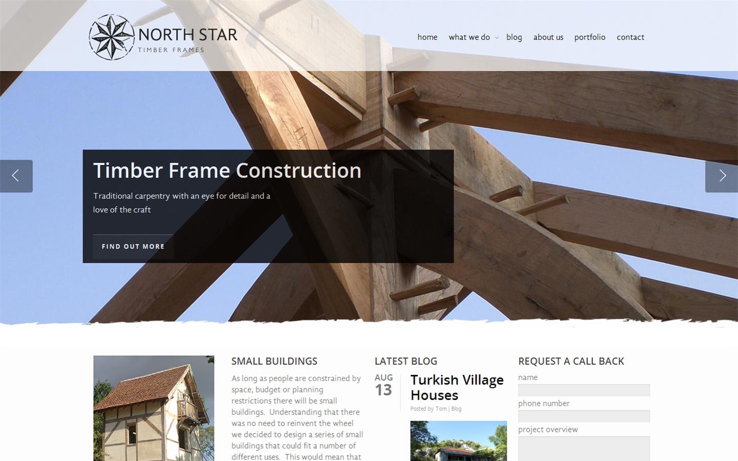 North Star Timber Frames Website
