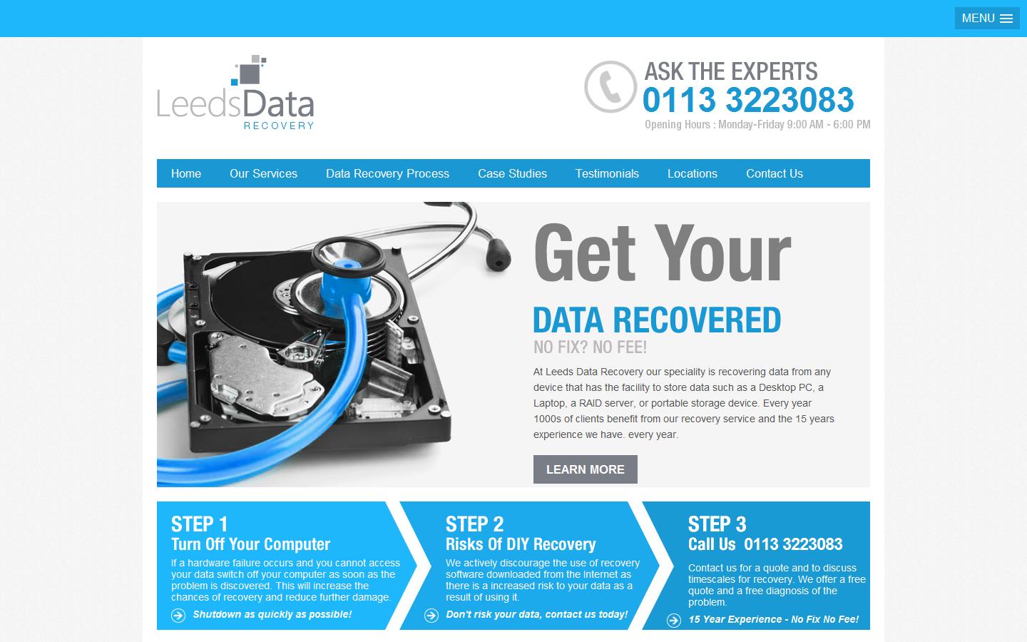 Leeds Data Recovery Website
