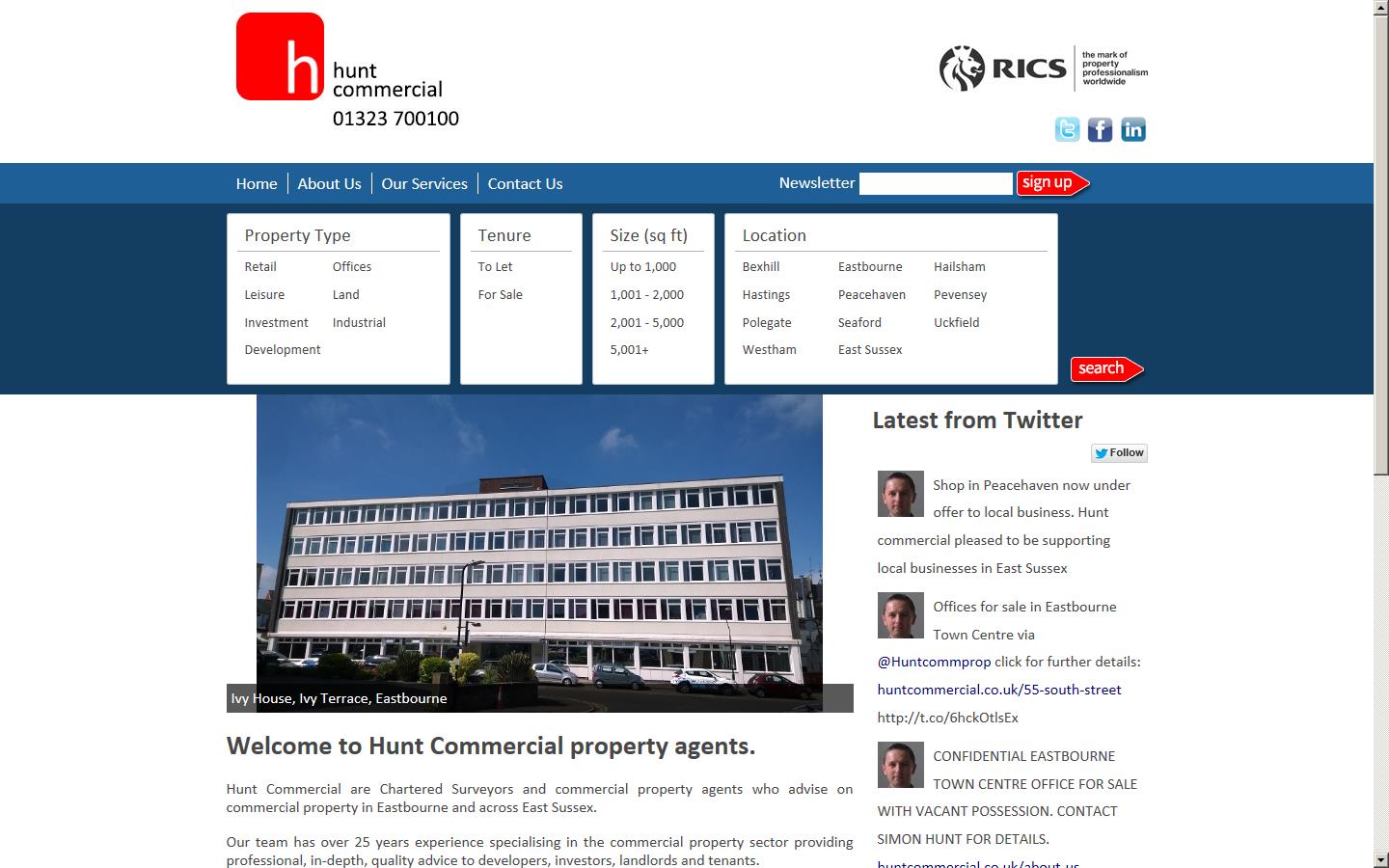 Hunt Commercial Website