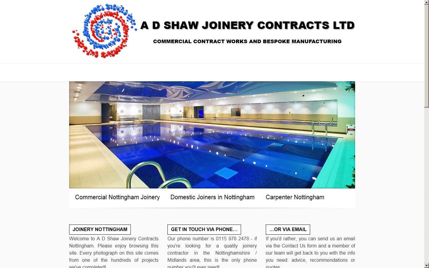 AD Shaw Joinery Contracts Ltd Website