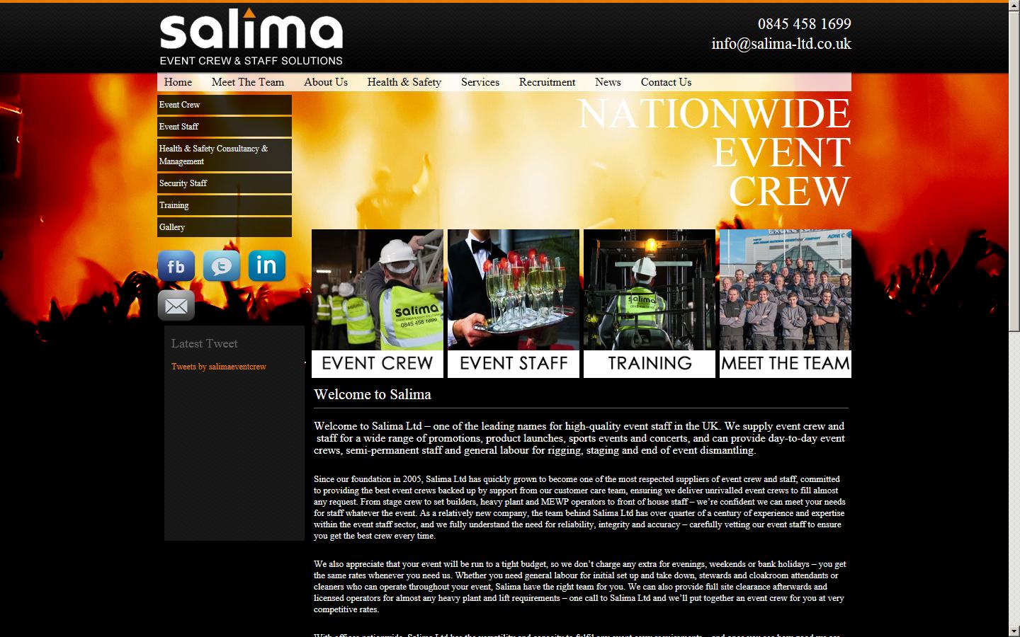 Salima Ltd  Website