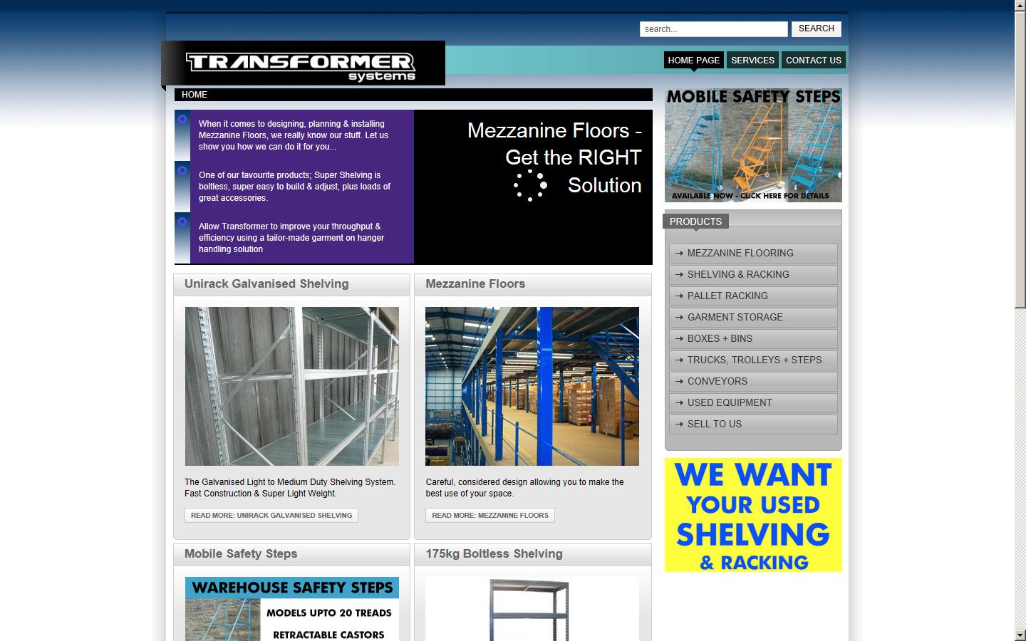 Transformer Systems Ltd Website