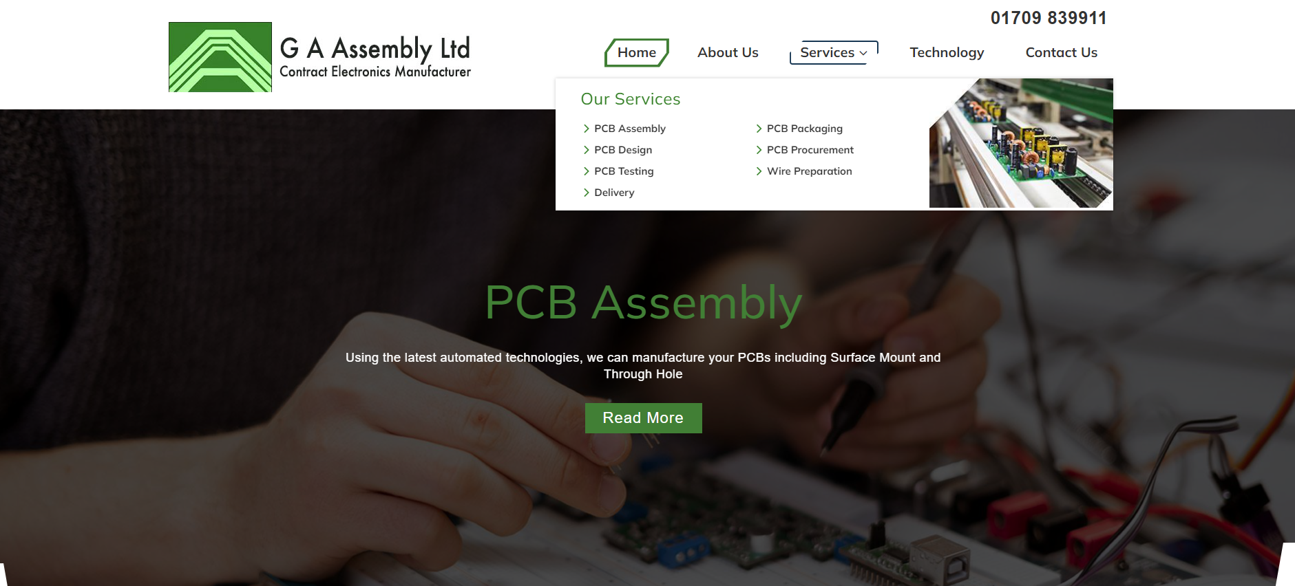 G A Assembly Ltd Website