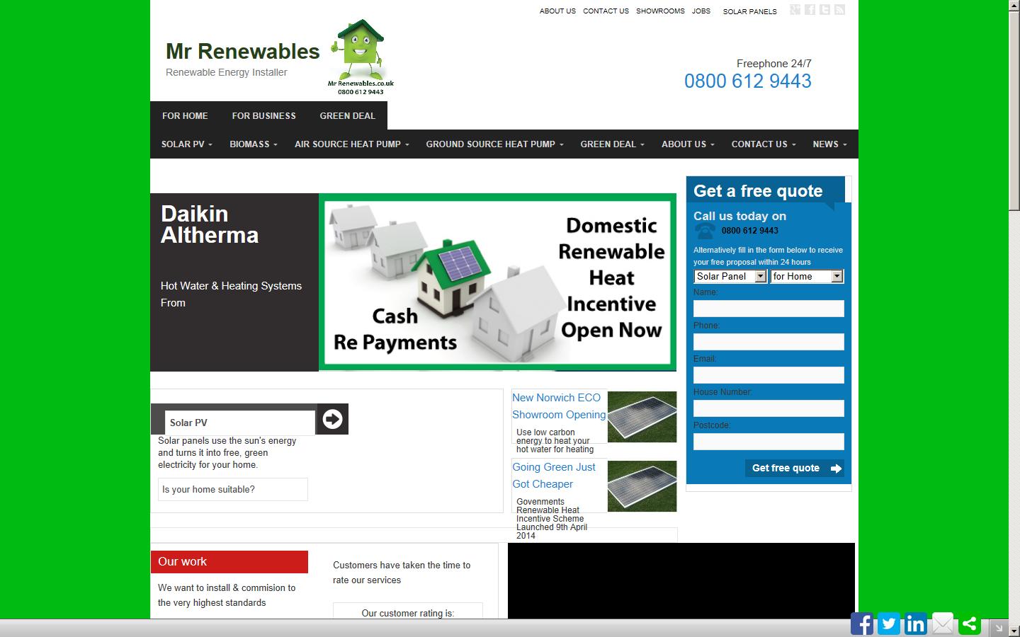 Mr Renewables Website