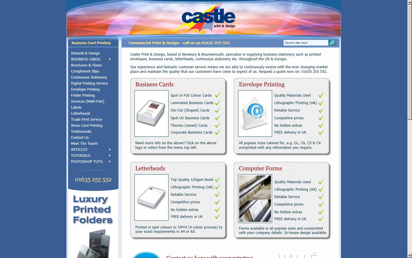 Castle Print Website