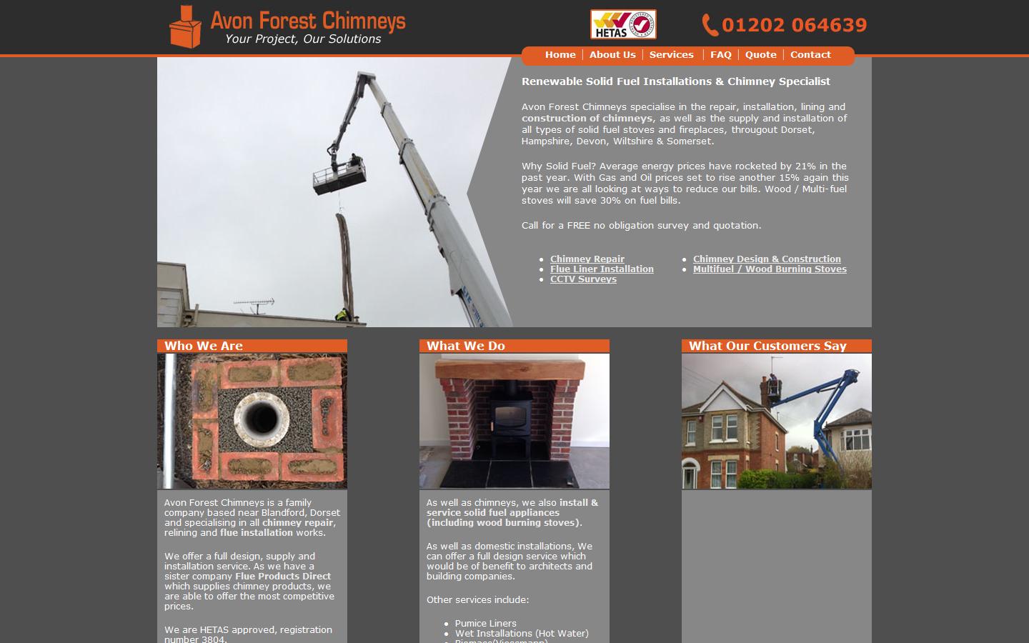 Avon Forest Chimneys Ltd Website