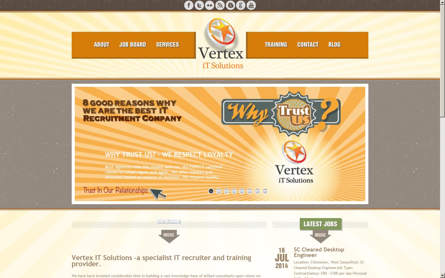 Vertex iT Solutions Ltd Website