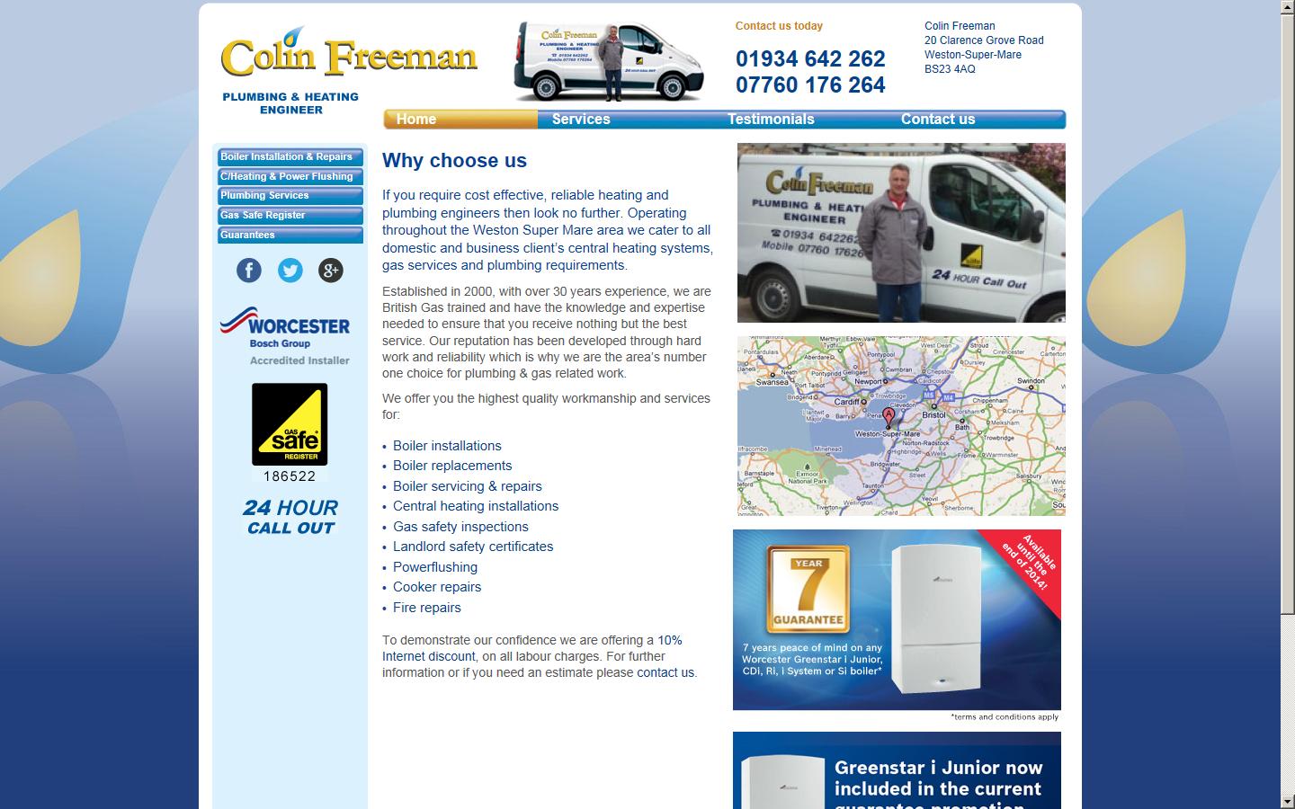 Colin Freeman Website