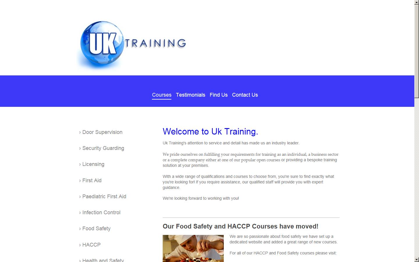 UK Training Website