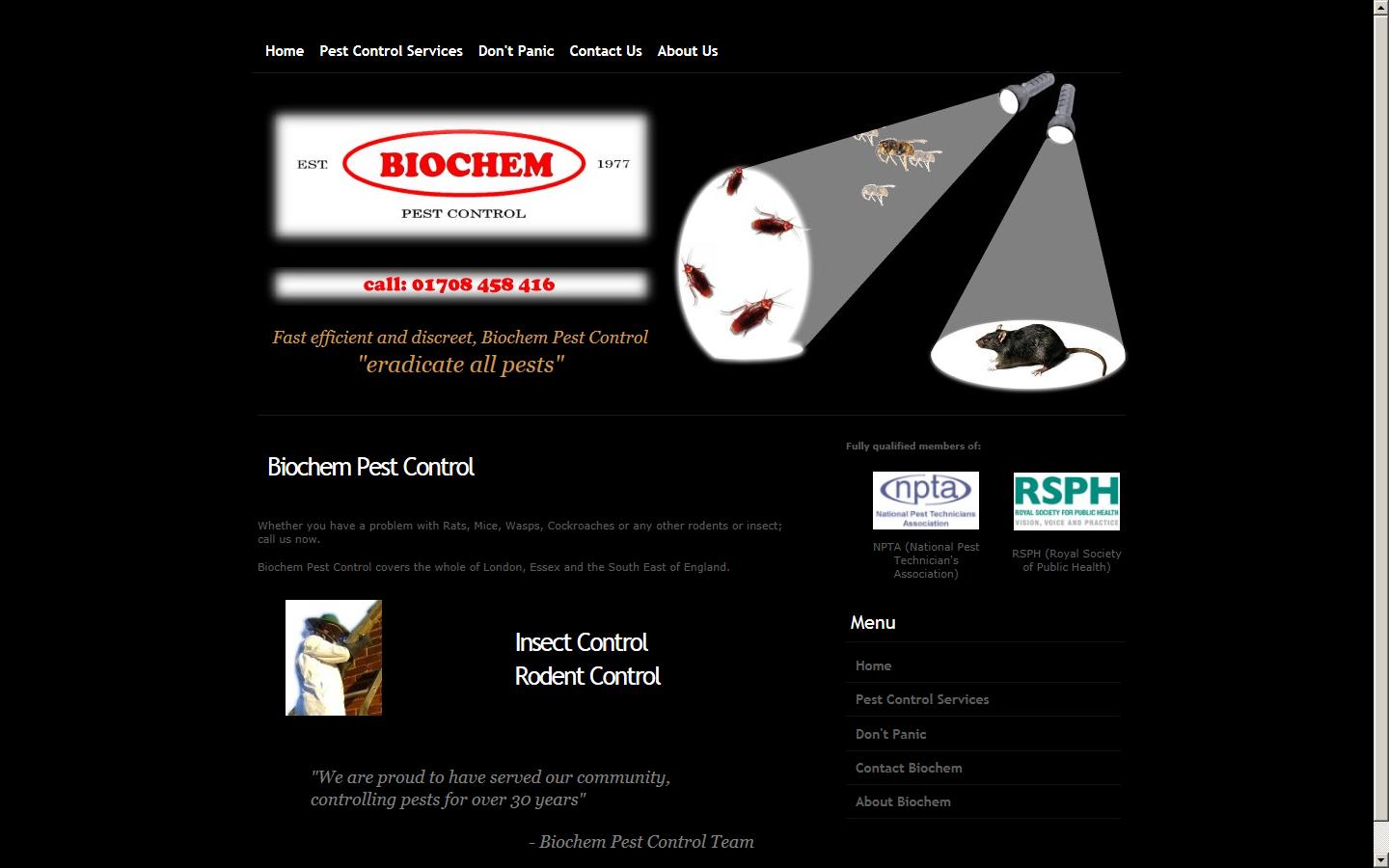 Biochem Pest Control Website