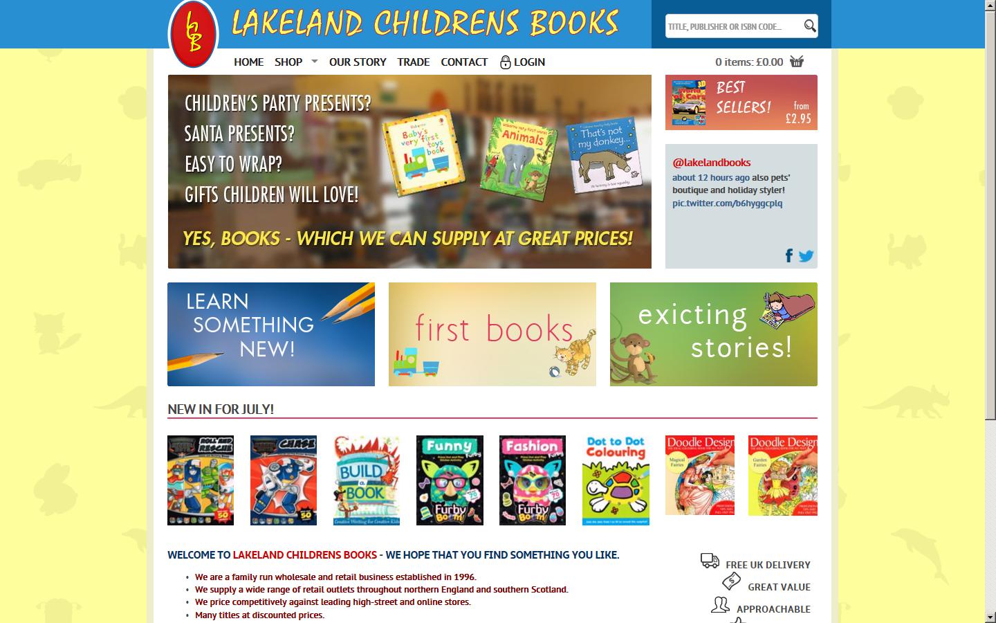 Lakeland Childrens Books Website