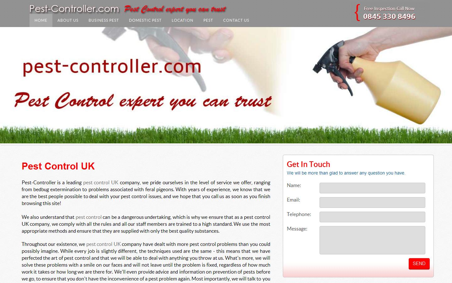 Pest-Controller Website