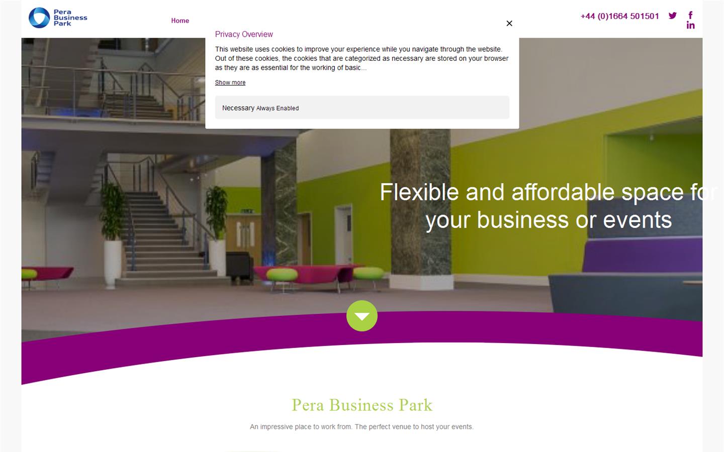 Pera Business Park Website
