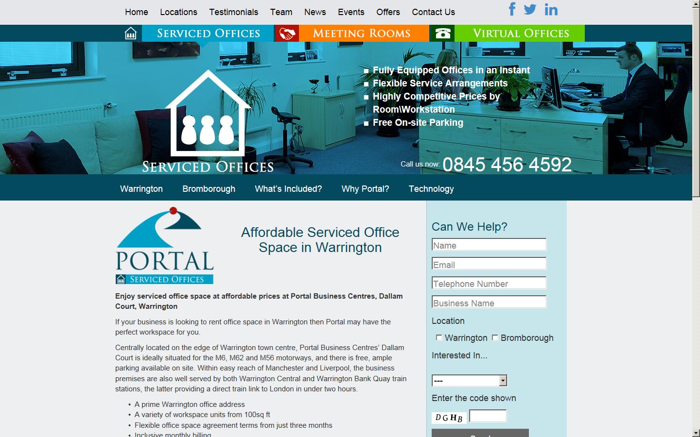 Portal Business Centres Website