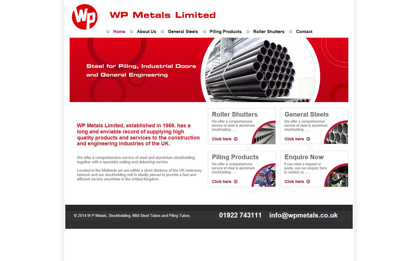 WP Metals Ltd Website