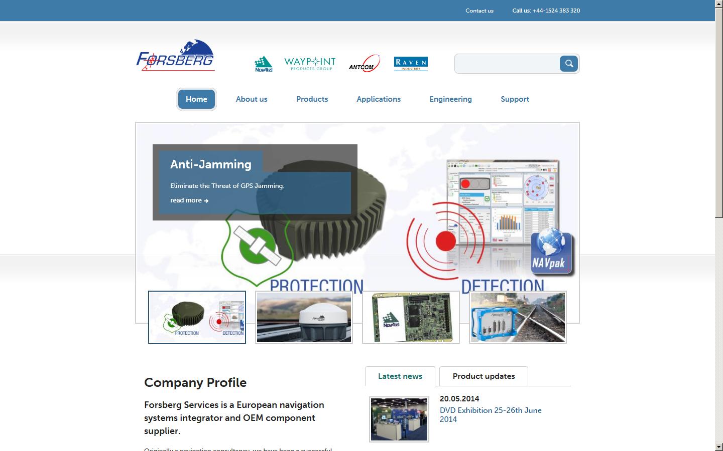 Forsberg Services Ltd Website