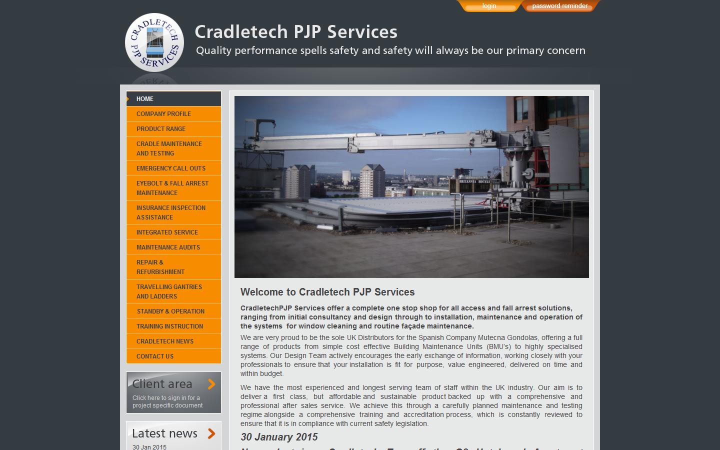 Cradletech PJP Services Website