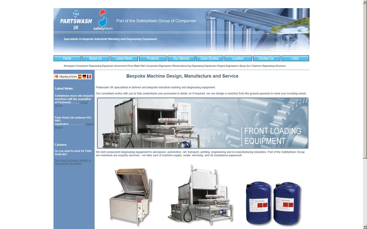 Partswash Limited Website