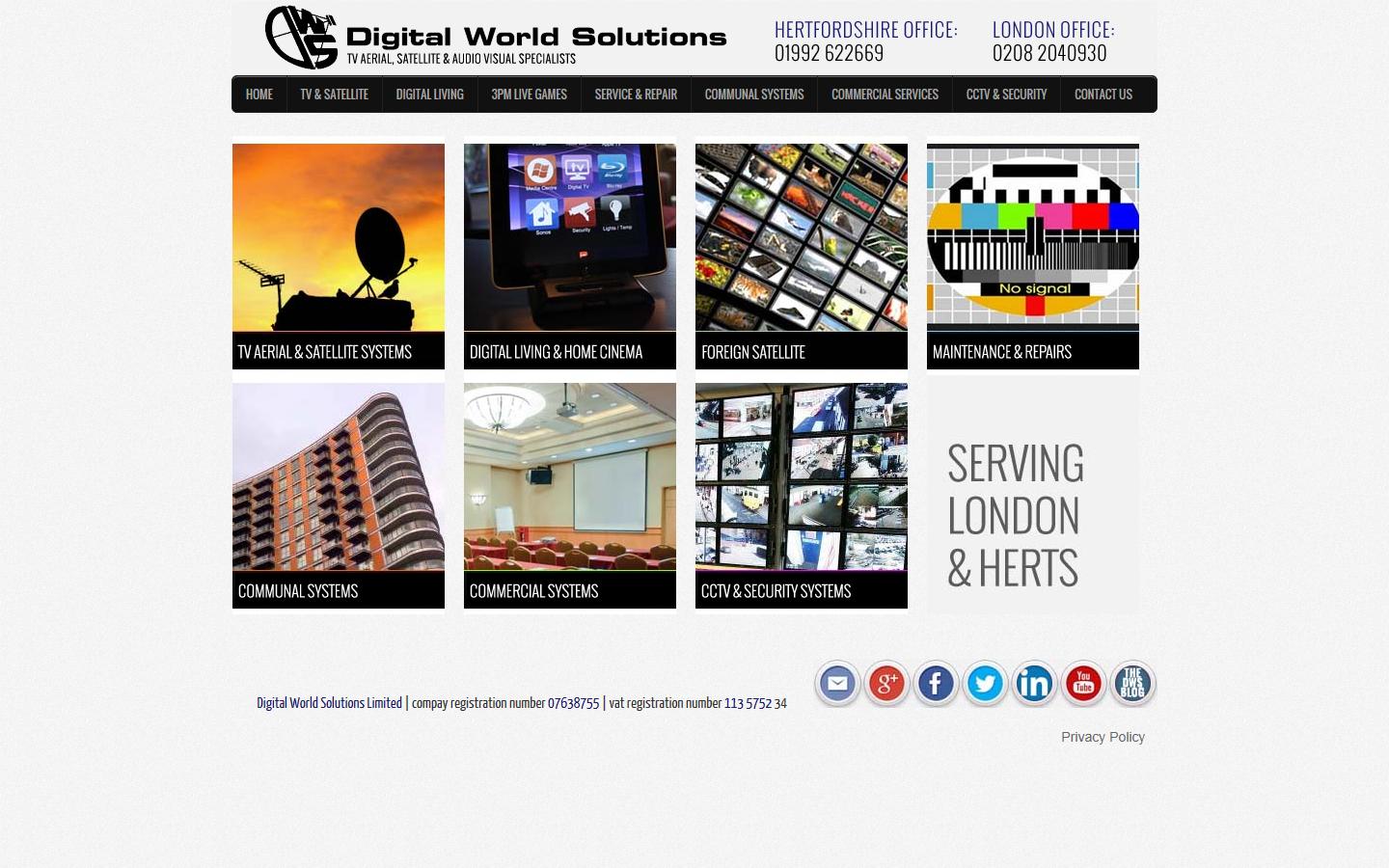 DWS Ltd Digital Solution Specialists Website