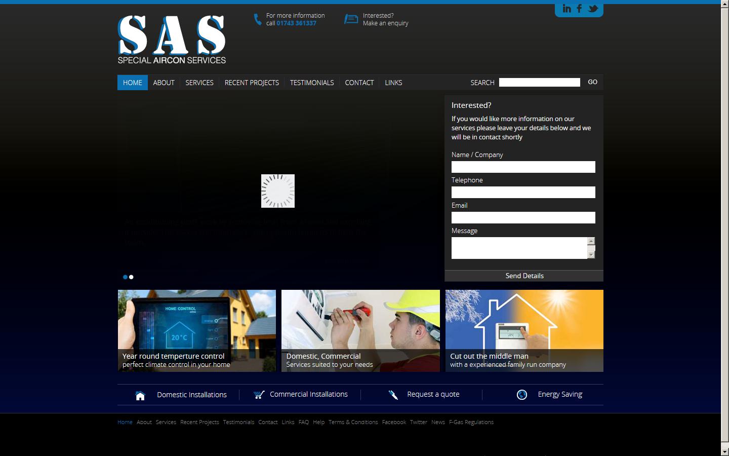 Special Aircon Services Website