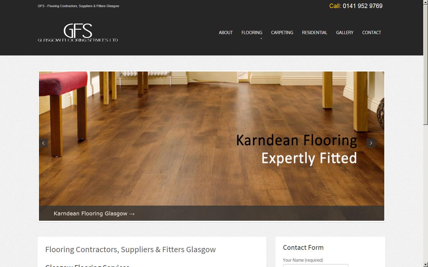Glasgow Flooring Services Website
