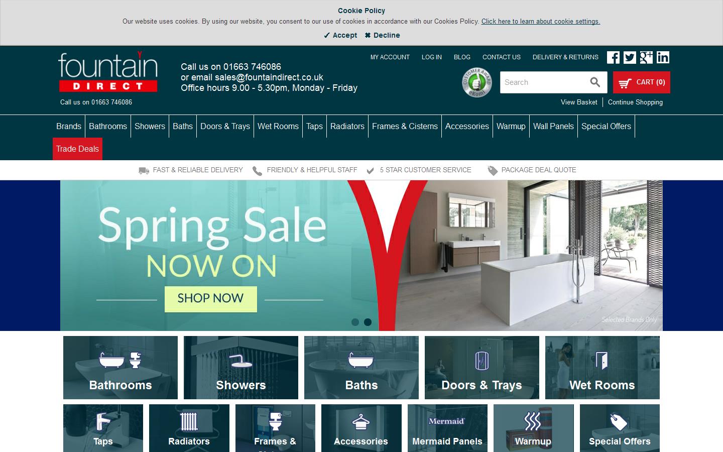 Fountain Bathrooms & Kitchens Ltd Website