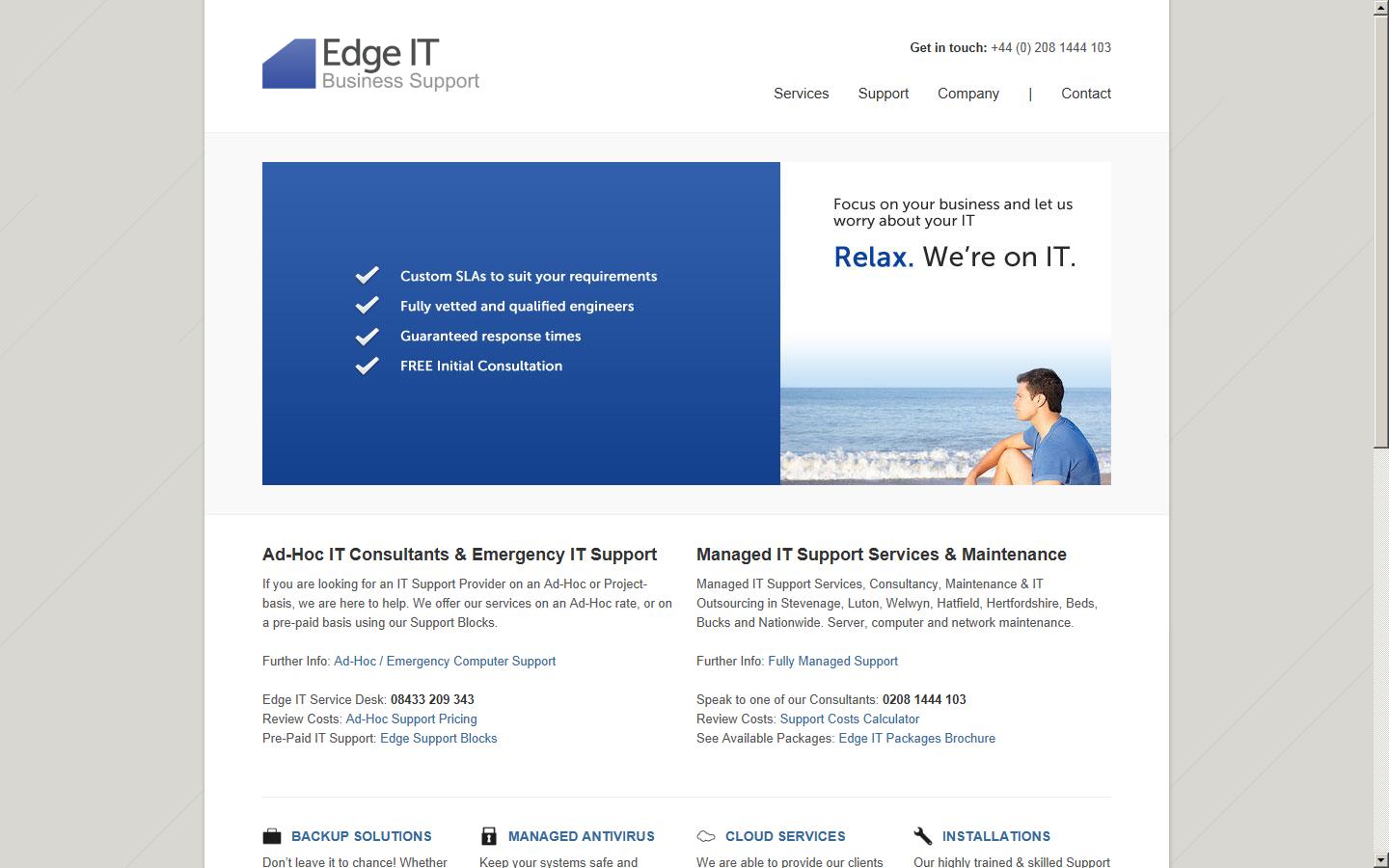 Edge IT Consulting Limited Website
