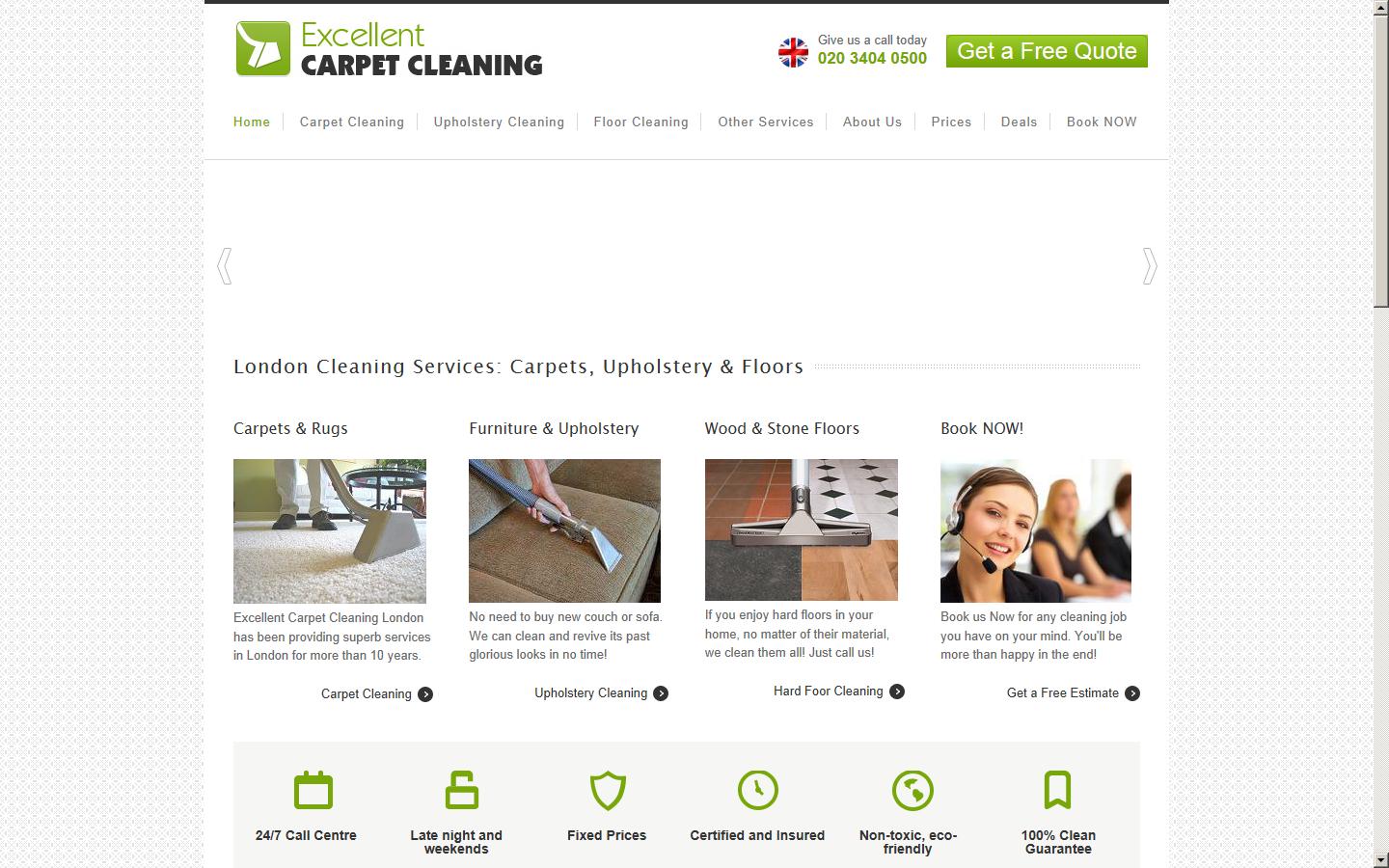 Excellent Carpet Cleaning Website
