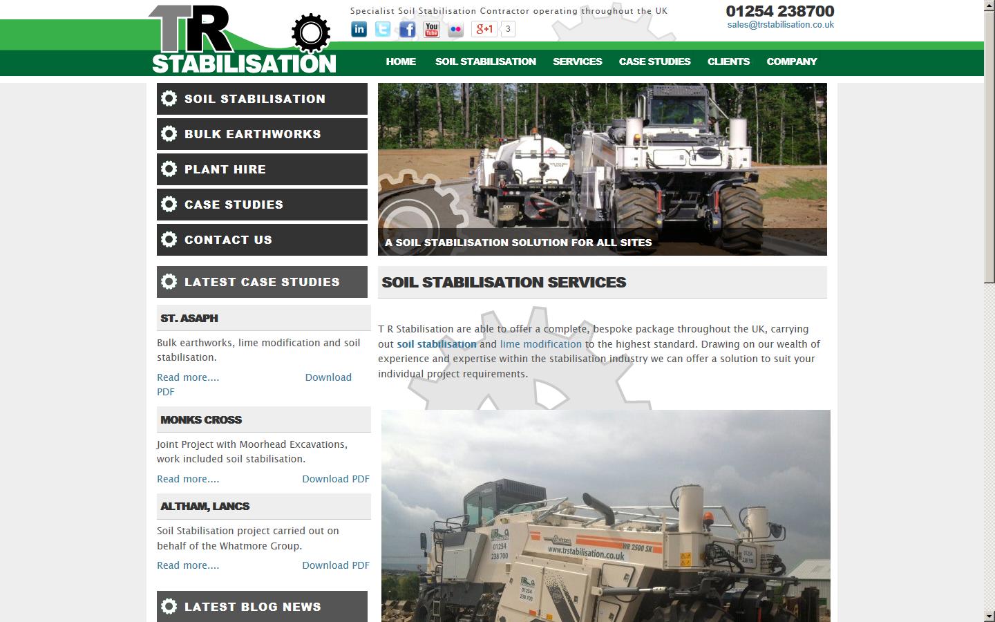 TR Stabilisation Website