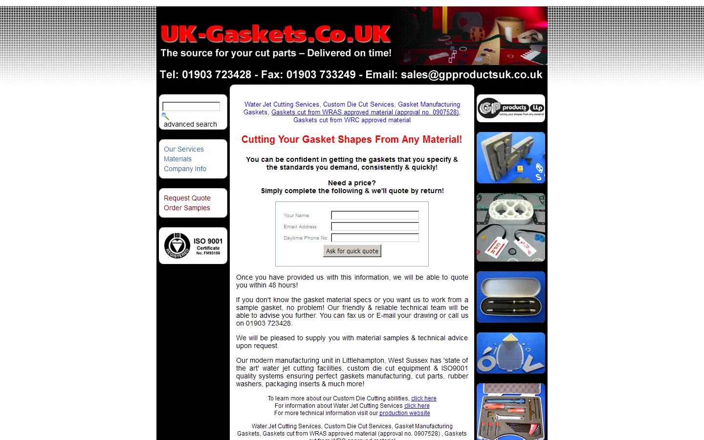 GP Products UK LLP Website