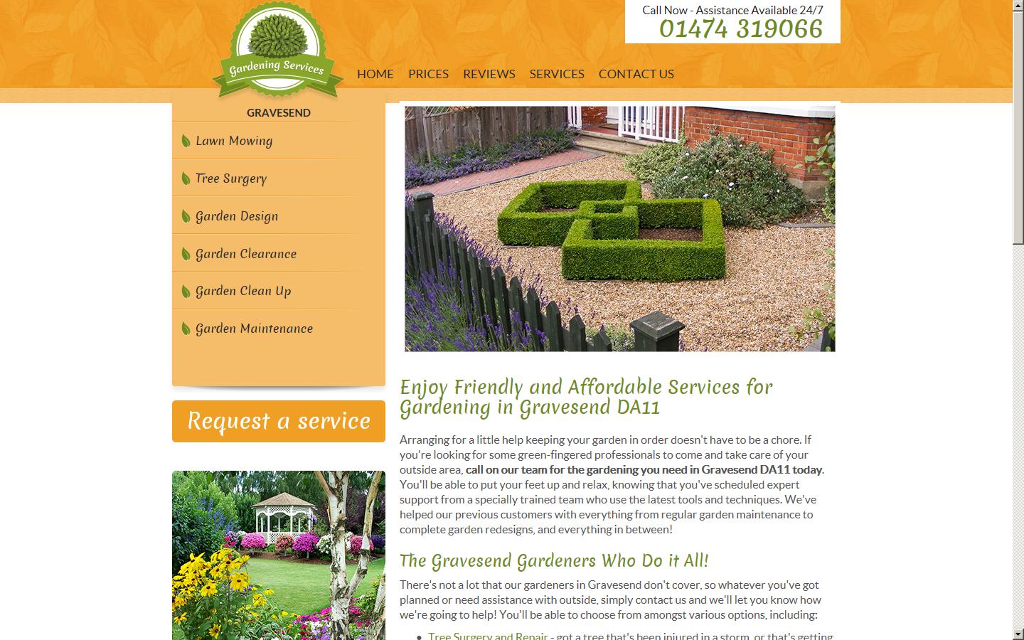 Gardening Services Gravesend Website