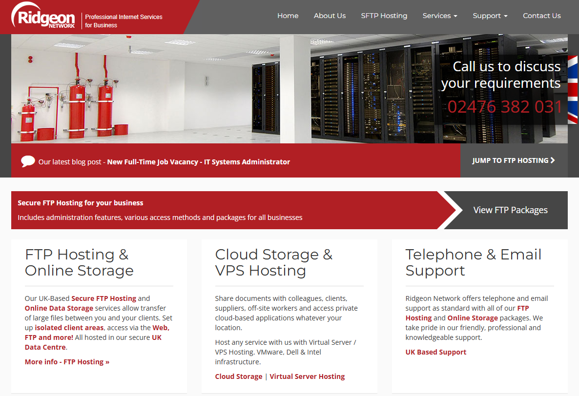 Ridgeon Network Ltd Website