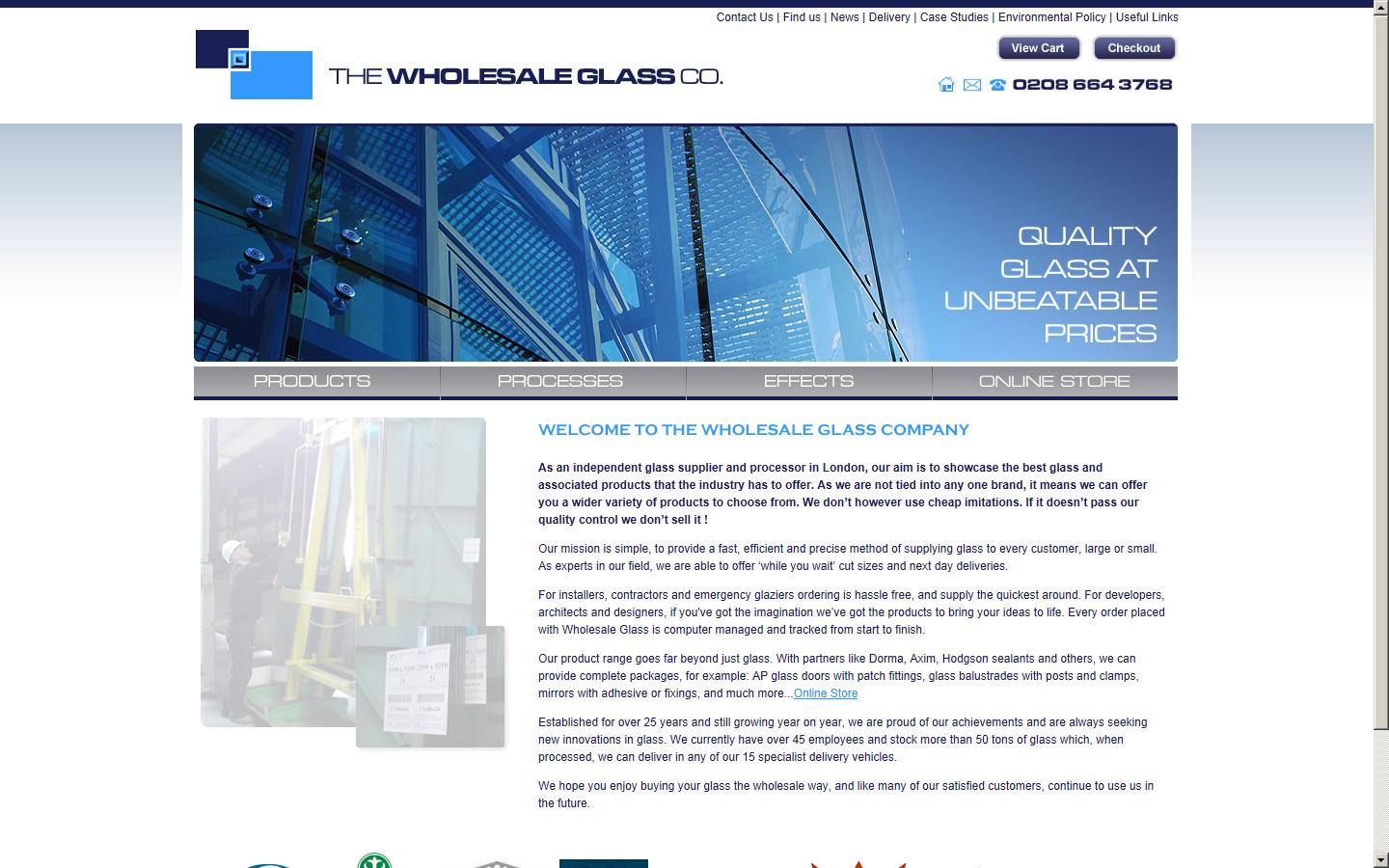 The Wholesale Glass Company Website