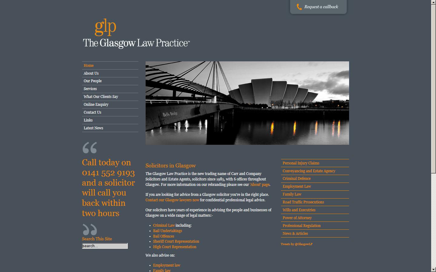 The Glasgow Law Practice Website