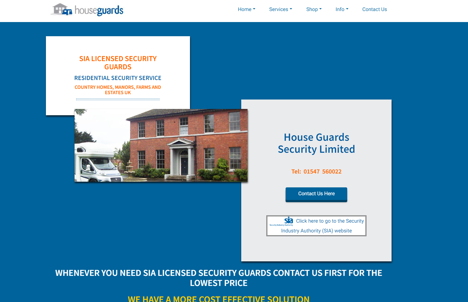 House Guards Security Ltd Website