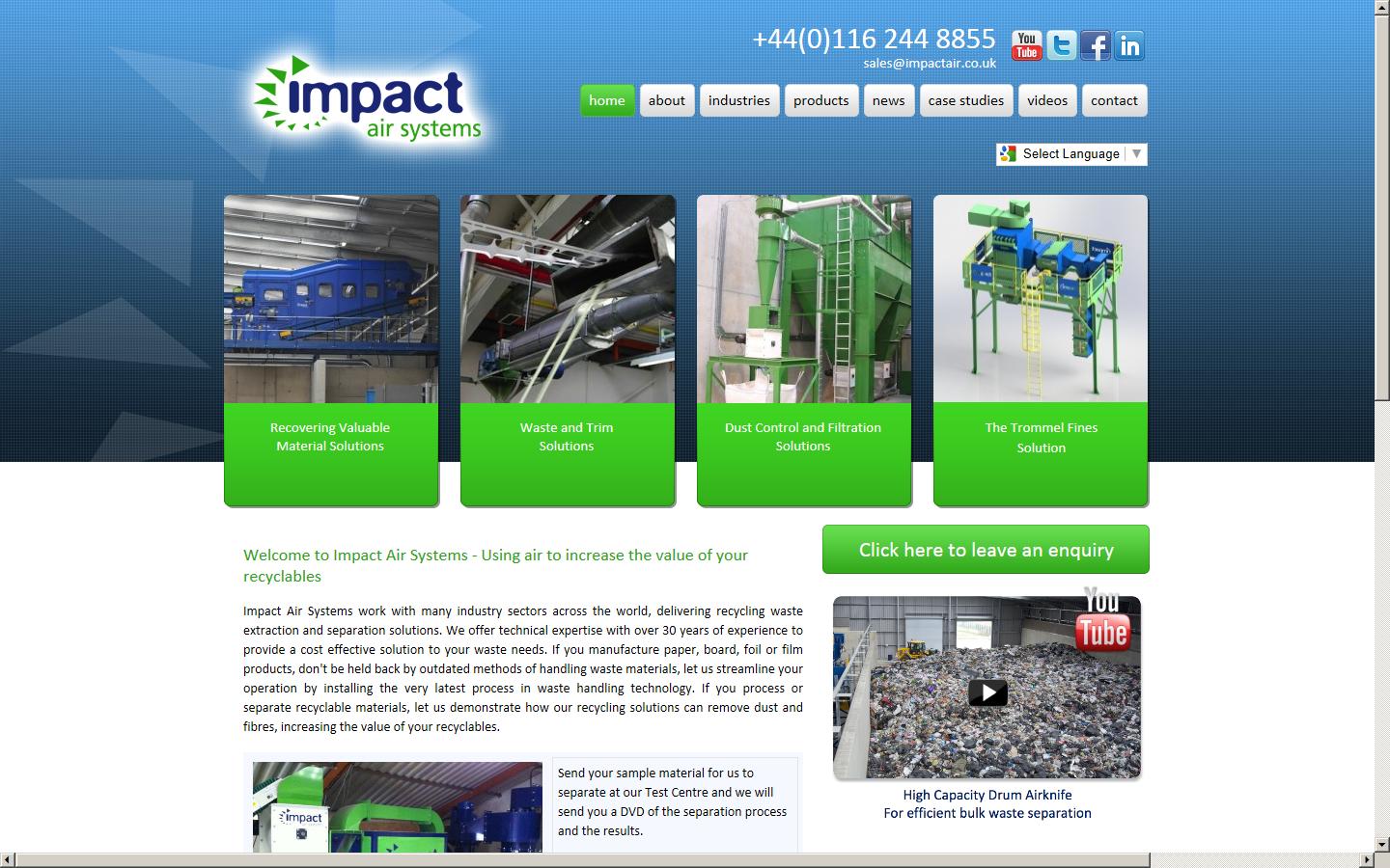 Impact Air Systems Website