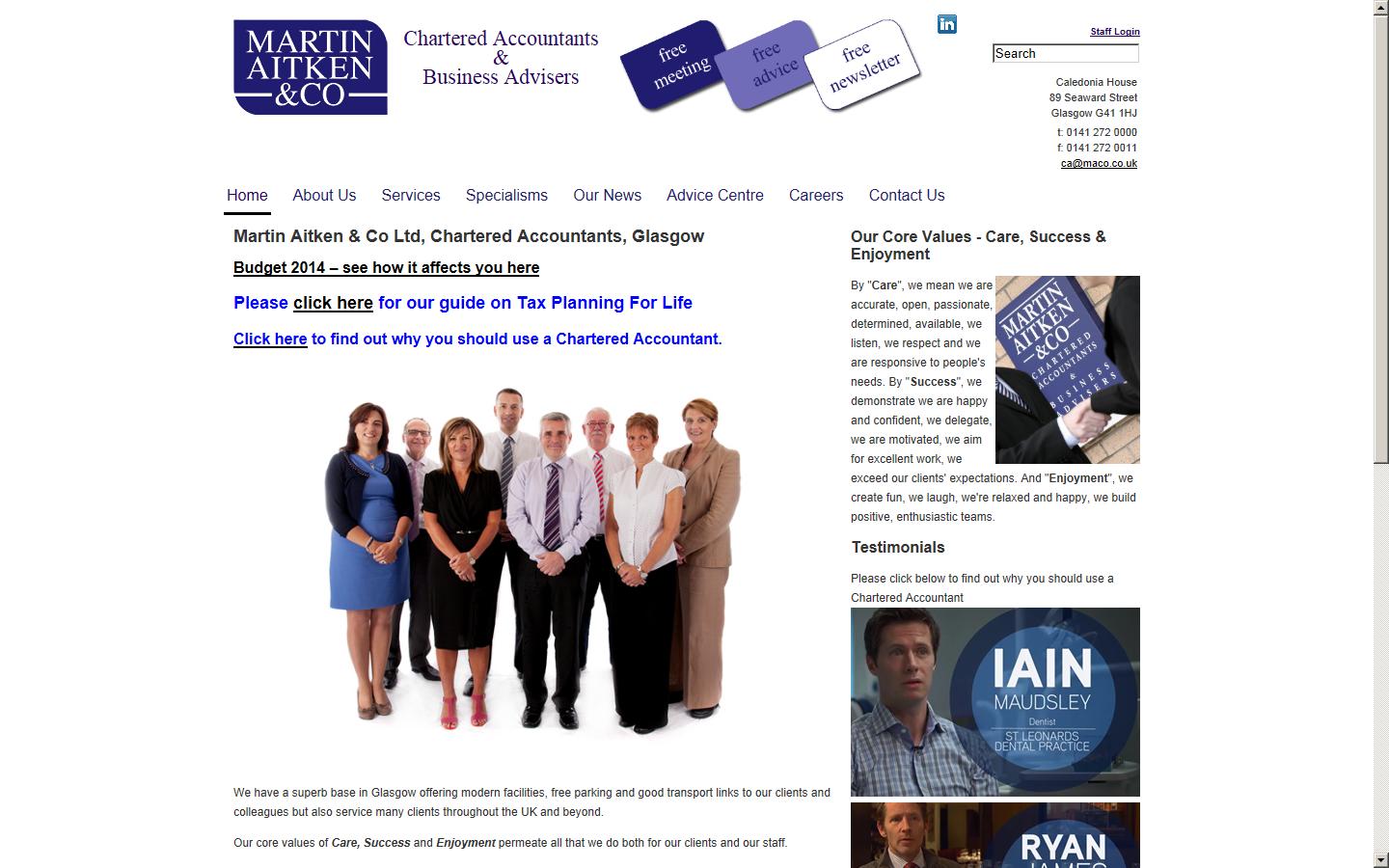 Martin Aitken & Co Ltd Website