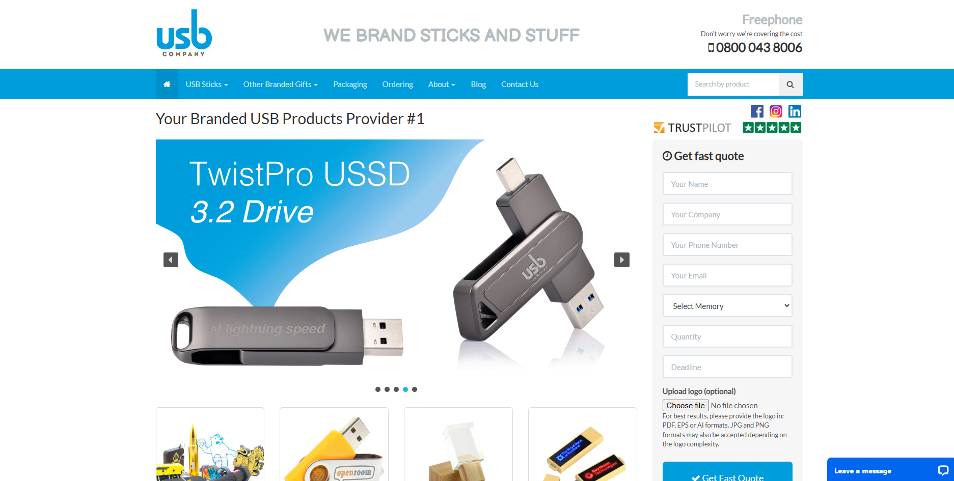 USB Company Website